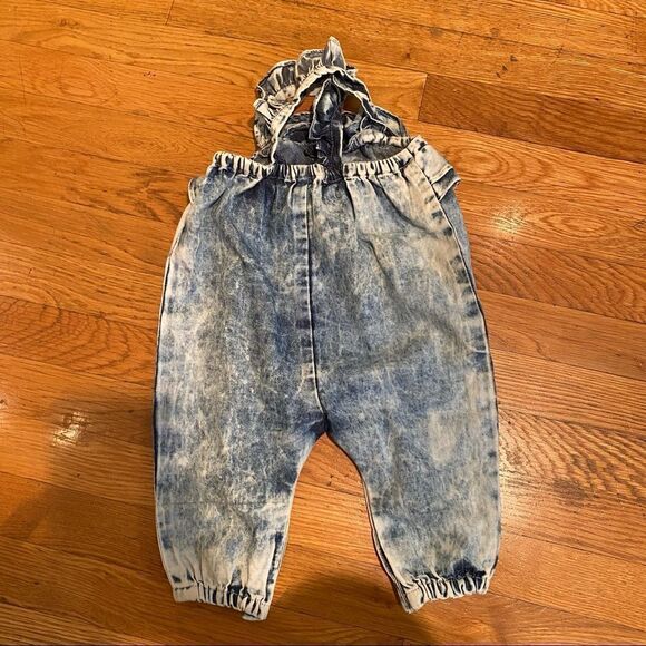 7 For All Mankind Acid Wash chambray Romper 3-6 months NWT - Picture 10 of 14